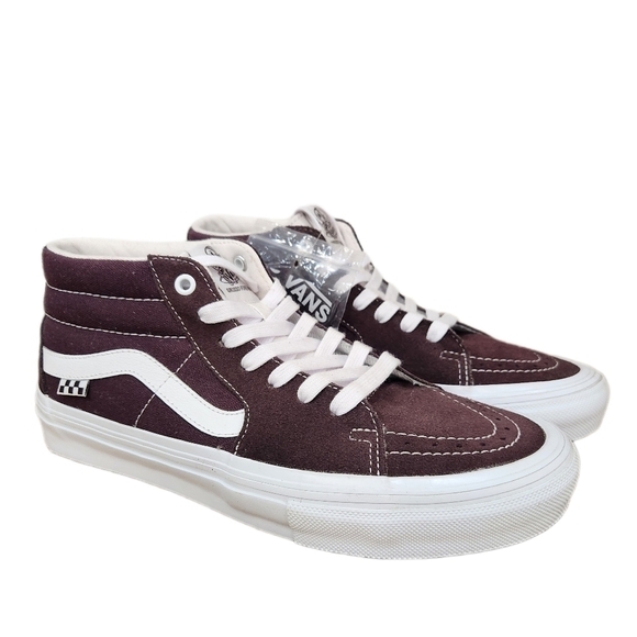 Vans Other - Vans Off the Wall Skate Grosso Leather Suede High Tops, Brown, Men's 10 NWOT